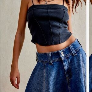We The Free Wonderland Denim Skirt